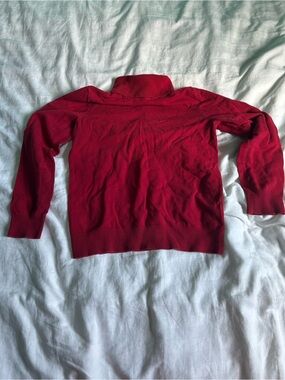 Andrew Marc Scarlet Red Turtleneck Sweater